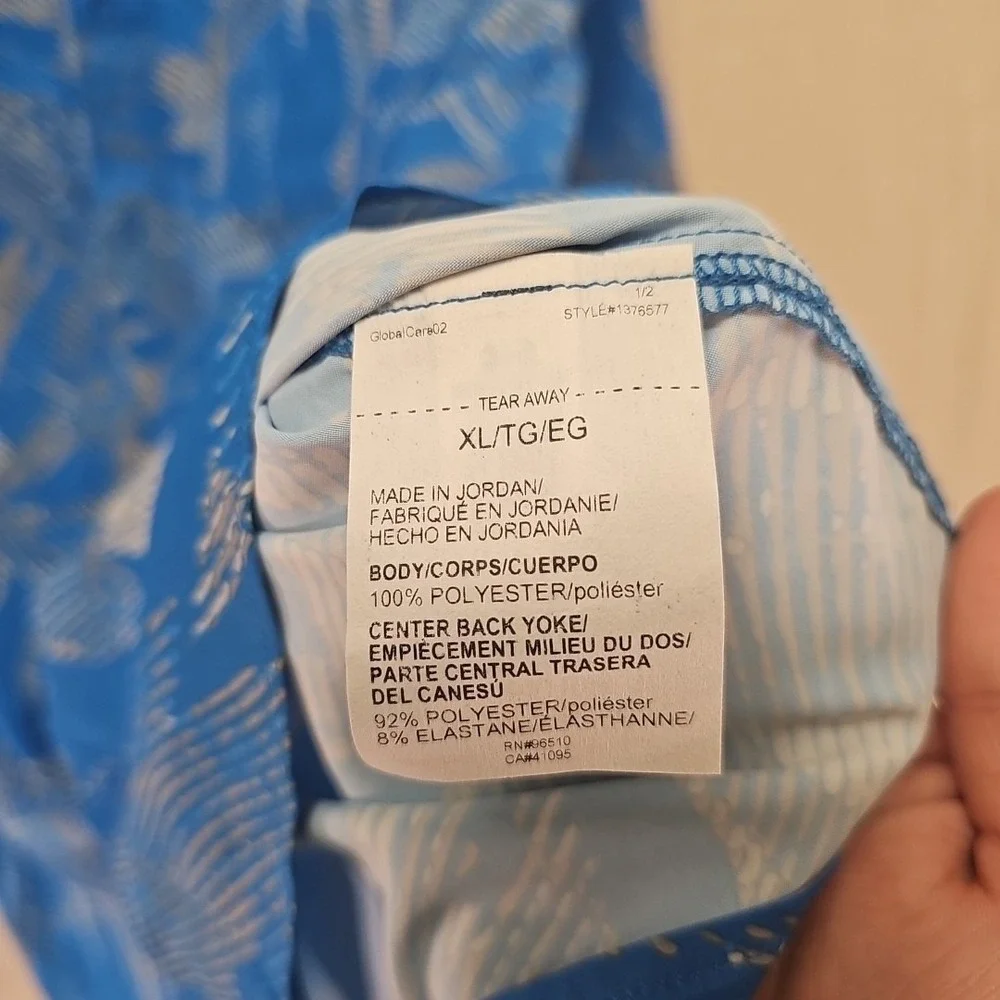 Under Armour Dockside Shirt Men's XL Floral Tropical Lightweight Golf Beach UA - Picture 7 of 9